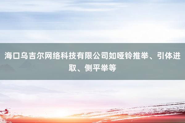 海口乌吉尔网络科技有限公司如哑铃推举、引体进取、侧平举等